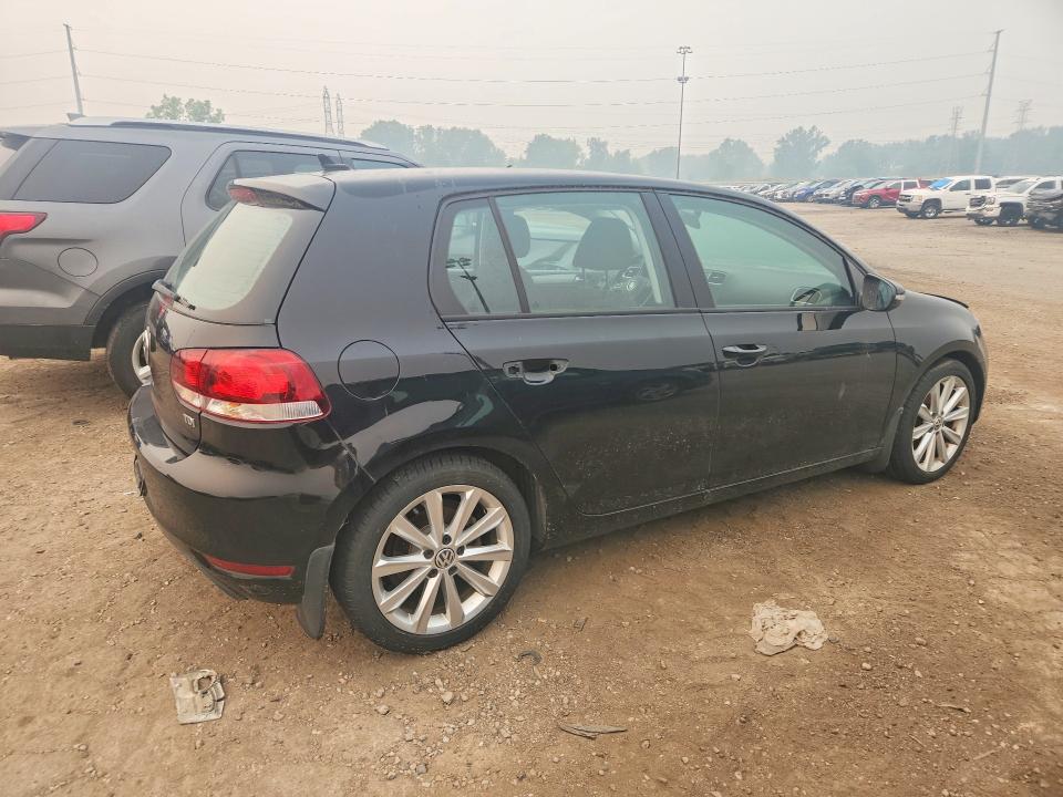 2013 Volkswagen Golf VIN WVWDM7AJ3DW128886 COPART salvage auction — WATER/FLOOD, Mi - Cert Of Title-Flood Vehicle, sold $675 on 2026-08-07 (photo 3)