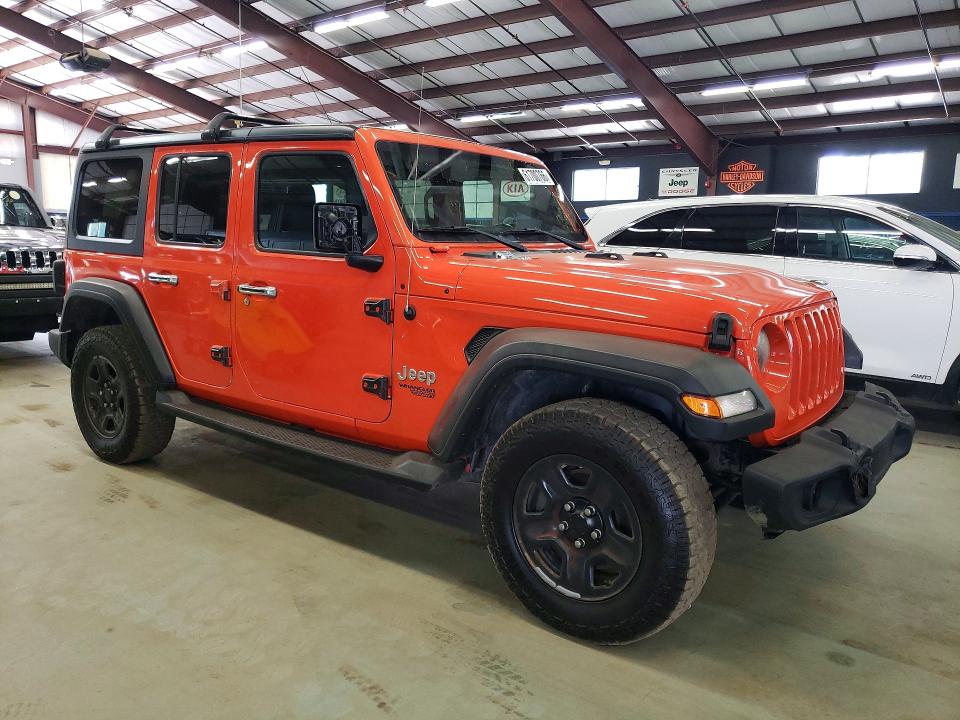 2018 Jeep Wrangler unlimited VIN 1C4HJXDG9JW172476 COPART salvage auction — FRONT END, VA - CERTIFICATE OF TITLE (P), sold $9,500 on 2026-07-24 (photo 4)