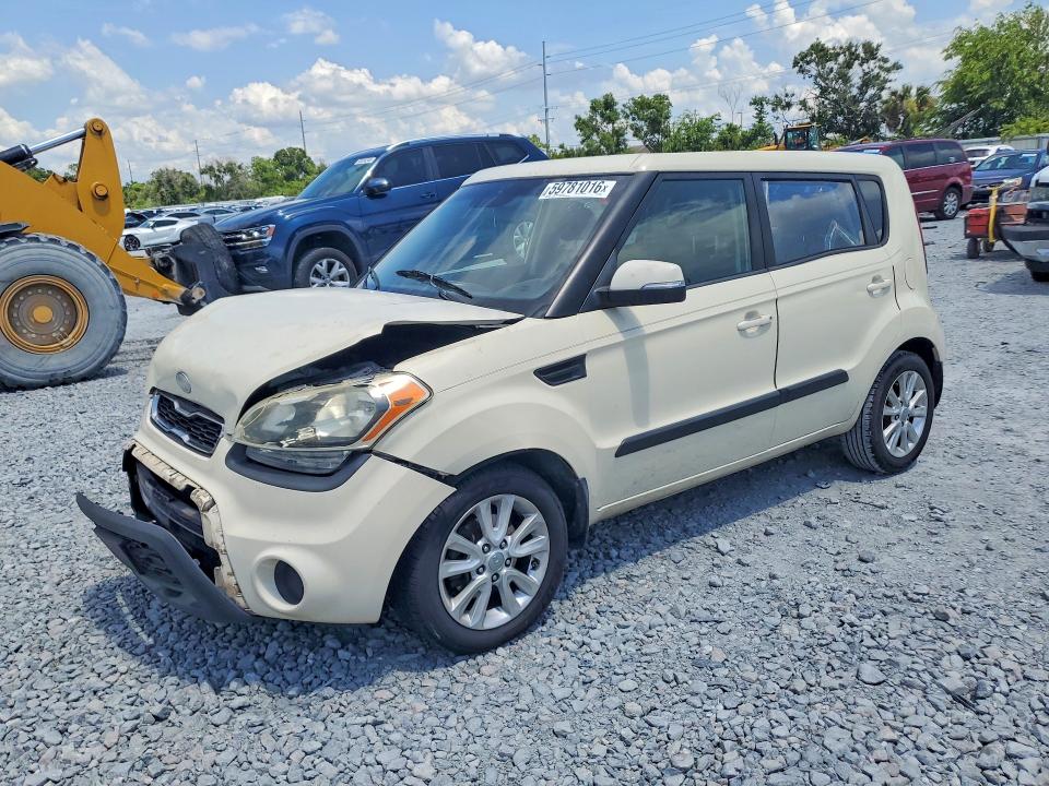 2013 Kia Soul VIN KNDJT2A6XD7567680 COPART salvage auction — FRONT END, Fl - Cert Of Title Slvg Rebuildable, sold $375 on 2026-07-17 (photo 1)
