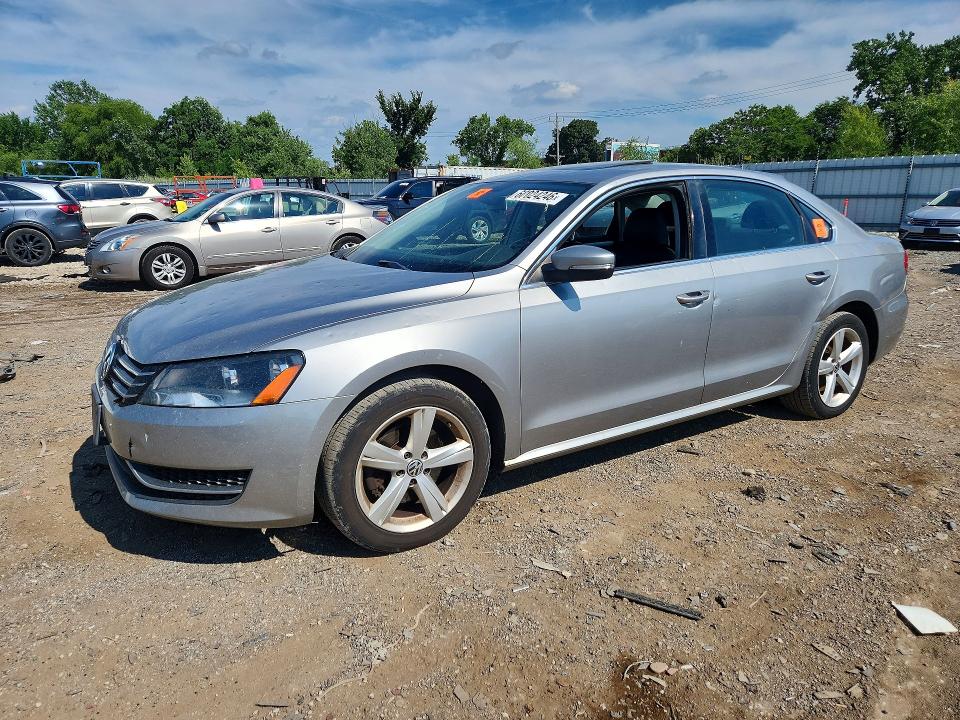 2013 Volkswagen Passat VIN 1VWBP7A35DC024110 COPART salvage auction — HAIL, Salvage Title, sold $225 on 2026-08-05 (photo 1)