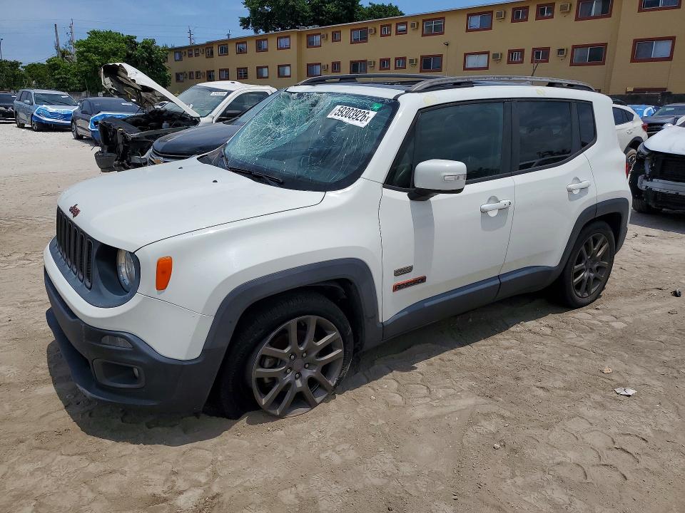 2016 Jeep Renegade VIN ZACCJABT2GPD02952 COPART salvage auction — ROOF, Fl - Cert Of Title Slvg Rebuildable, sold $2,600 on 2026-07-09 (photo 1)