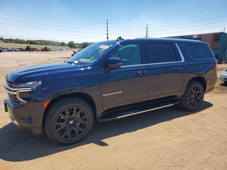 2021 Chevrolet Suburban VIN 1GNSKCKD8MR195231 COPART salvage auction — SIDE, CO - SALVAGE TITLE, sold $8,300 on 2026-07-29 (photo 1)