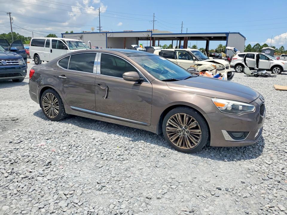 2014 Kia Cadenza VIN KNALN4D74E5151525 COPART salvage auction — SIDE, Fl - Cert Of Title Slvg Rebuildable, sold $1,050 on 2026-07-17 (photo 4)