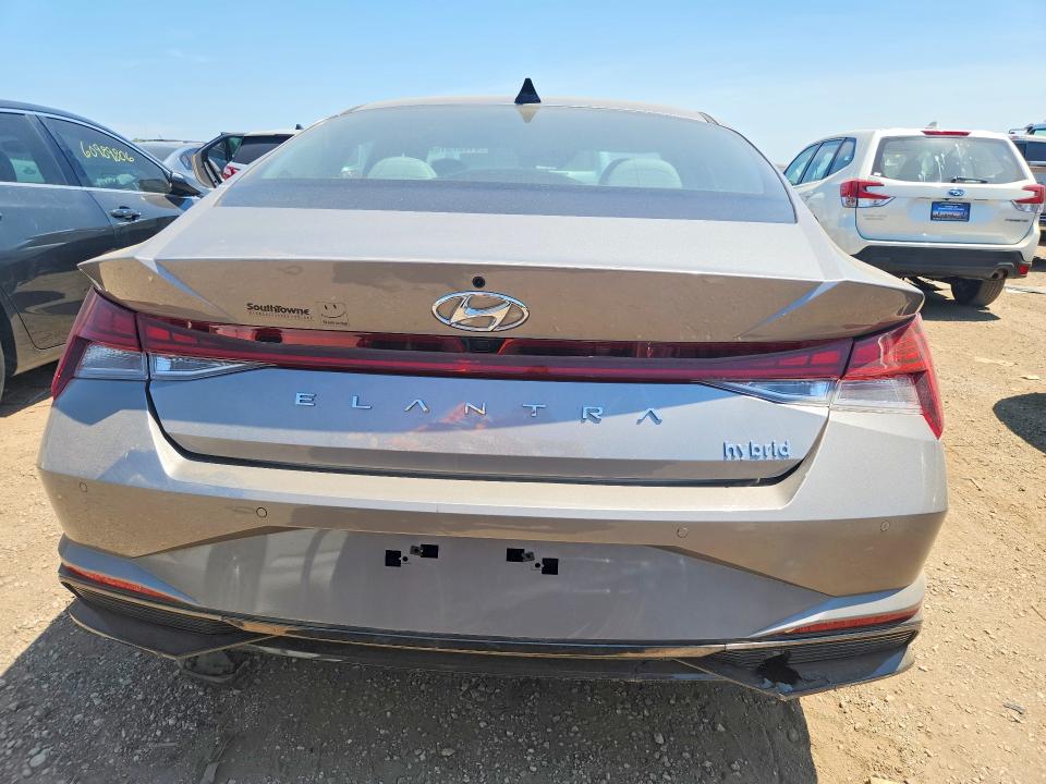 2023 Hyundai Elantra VIN KMHLN4AJ5PU037556 COPART salvage auction — REAR END, In - Cert Of Title - Rebuilt Vehicl, sold $7,500 on 2026-07-28 (photo 6)