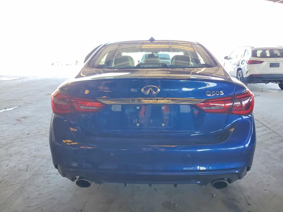 2019 Infiniti Q50 VIN JN1EV7AP9KM515430 COPART salvage auction — SIDE, CA - SALVAGE CERTIFICATE, sold $6,000 on 2026-07-27 (photo 6)