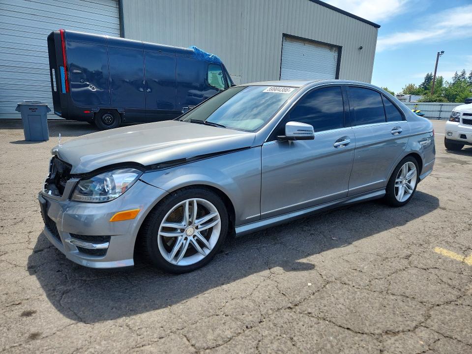 2013 Mercedes-benz C-klasse VIN WDDGF8AB0DA786870 COPART salvage auction — FRONT END, Or - Salvage Title Certificate, sold $2,300 on 2026-08-17 (photo 1)