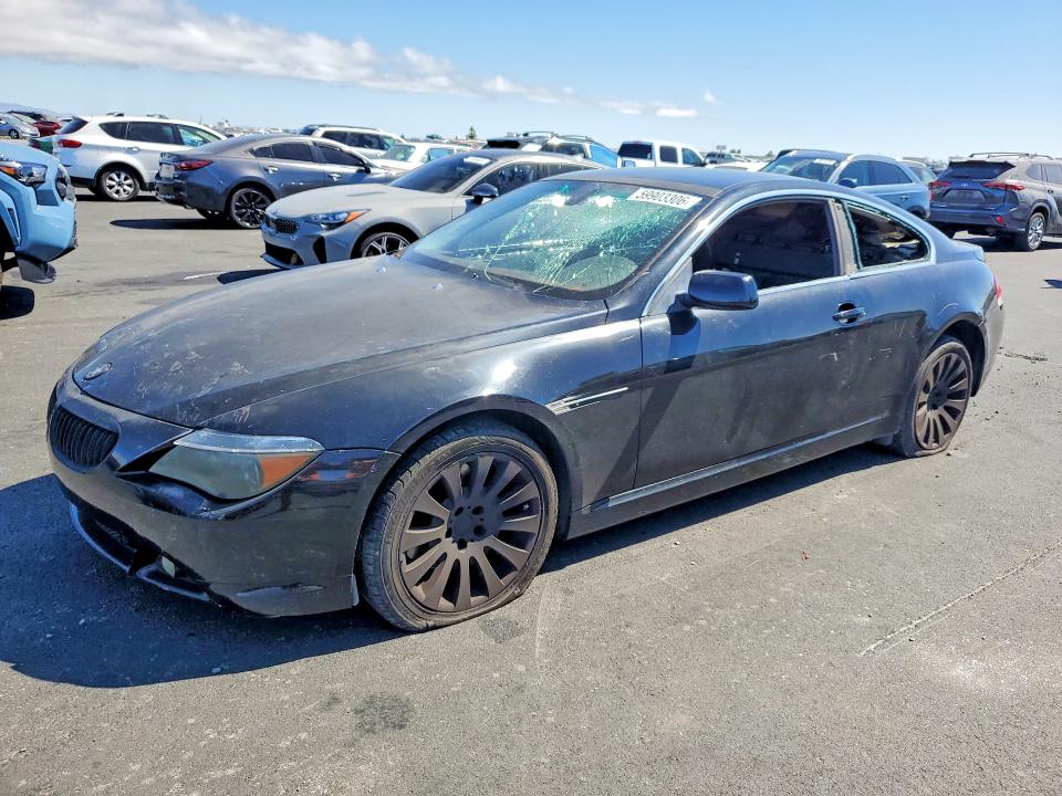2004 BMW 6 series VIN WBAEH73404B189097 COPART salvage auction — VANDALISM, CA - SALVAGE CERTIFICATE, sold $175 on 2026-07-20 (photo 1)