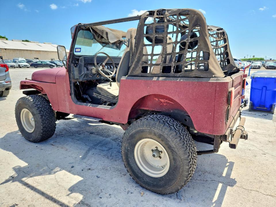 1987 Jeep Wrangler / VIN 2BCCV81J1HB537878 COPART salvage auction — NORMAL WEAR, TX - CERTIFICATE OF TITLE, sold $375 on 2026-08-11 (photo 2)