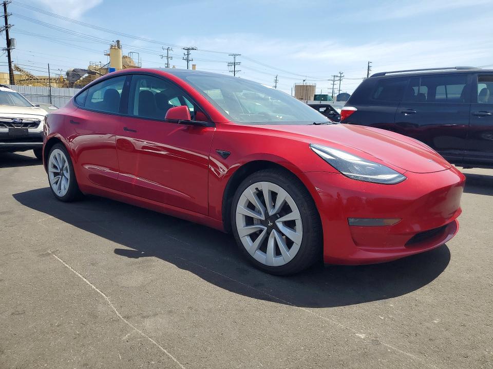 2021 Tesla Model 3 VIN 5YJ3E1EB5MF089859 COPART salvage auction — MINOR DENT/SCRATCHES, Az - Dis/Dlr/Exp Only Clean Title, sold $8,000 on 2026-07-29 (photo 4)