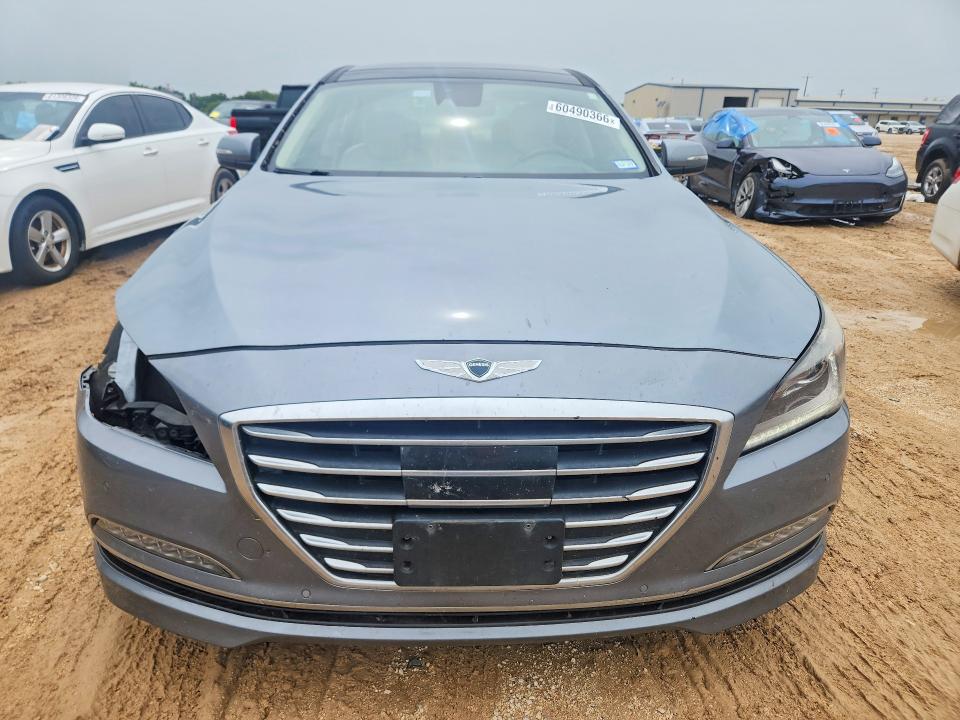2017 Genesis G80 VIN KMHGN4JE2HU187954 COPART salvage auction — FRONT END, Tx - Salvage Vehicle Title, sold $1,300 on 2026-07-23 (photo 5)
