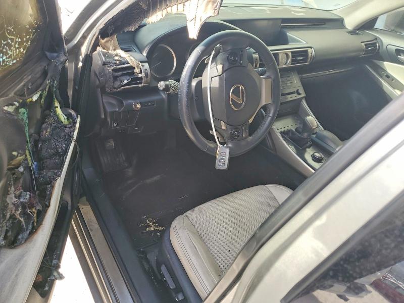 2014 Lexus Is 250 VIN JTHBF1D27E5011160 COPART salvage auction — INTERIOR BURN, Ut - Salvage Certificate, sold $2,950 on 2026-08-31 (photo 8)