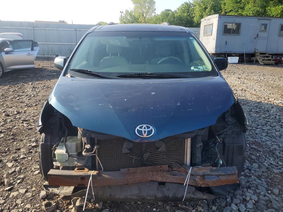 2011 Toyota Sienna VIN 5TDKK3DC9BS139634 COPART salvage auction — FRONT END, NY - MV-907A SALVAGE CERTIFICATE, sold $1,050 on 2026-07-16 (photo 5)