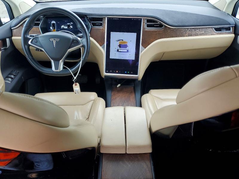 2017 Tesla Model x VIN 5YJXCDE25HF044418 COPART salvage auction — REAR END, Va - Cert Of Title - Salvage, sold $2,350 on 2026-07-22 (photo 8)