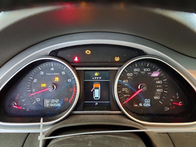 2014 Audi Q7 VIN WA1LGAFE4ED009229 COPART salvage auction — MINOR DENT/SCRATCHES, TX - CERTIFICATE OF TITLE, sold $725 on 2026-07-31 (photo 9)