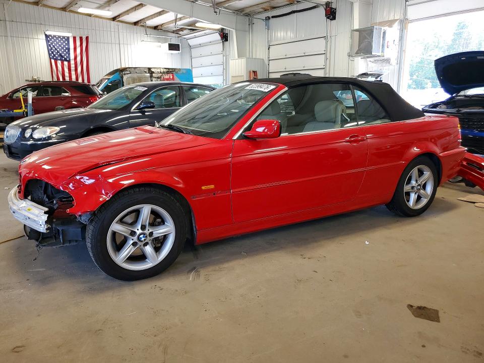 2002 BMW 3 series VIN WBABS334X2PG86853 COPART salvage auction — FRONT END, MN - CERT OF TITLE-PRIOR SALVAGE, sold $2,200 on 2026-08-06 (photo 1)