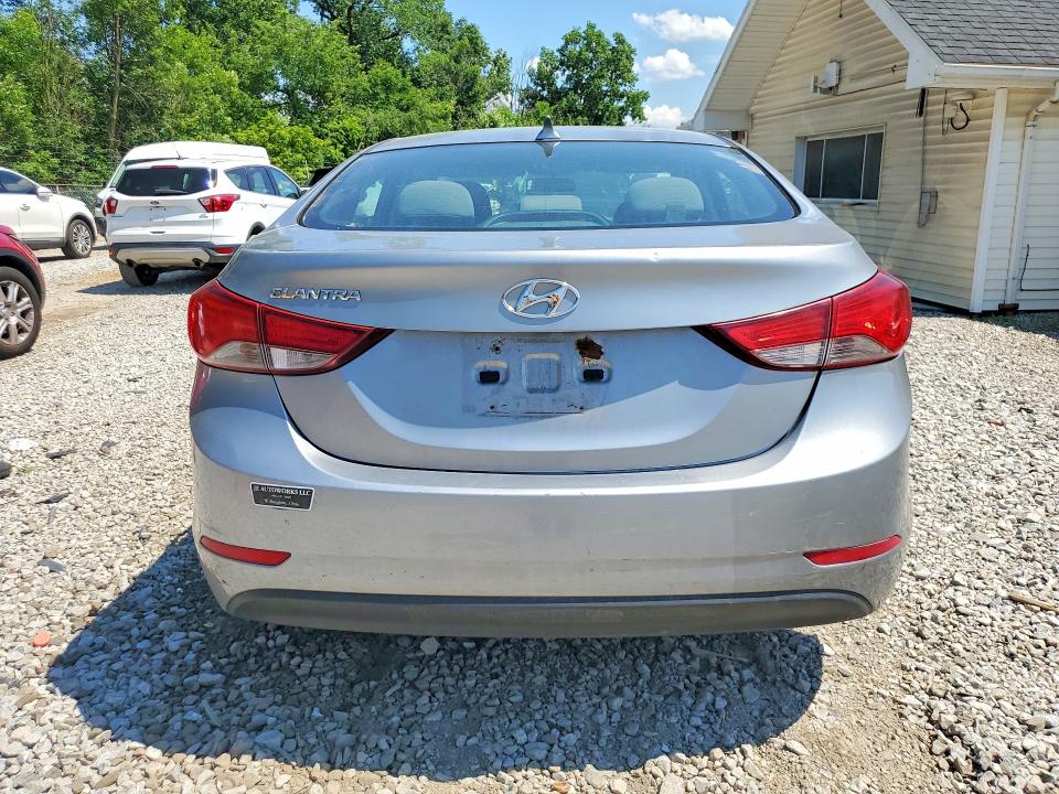 2015 Hyundai Elantra VIN 5NPDH4AE8FH586793 COPART salvage auction — MECHANICAL, Salvage Title, sold $325 on 2026-07-29 (photo 6)