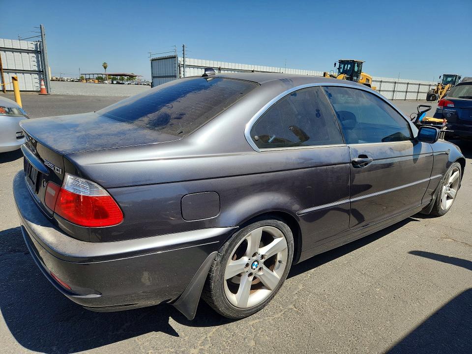 2006 BMW 3 series VIN WBABD33466PL08879 COPART salvage auction — DAMAGE HISTORY, Ca - Dlr/Dis/Exp Only Salvage Title, sold $250 on 2026-08-06 (photo 3)