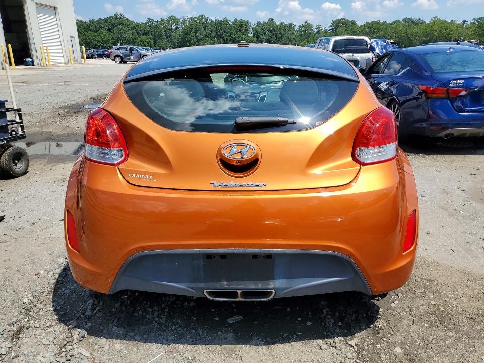 2016 Hyundai Veloster VIN KMHTC6AD6GU298710 COPART salvage auction — MECHANICAL, GA - CERTIFICATE OF TITLE, sold $1,100 on 2026-07-23 (photo 6)