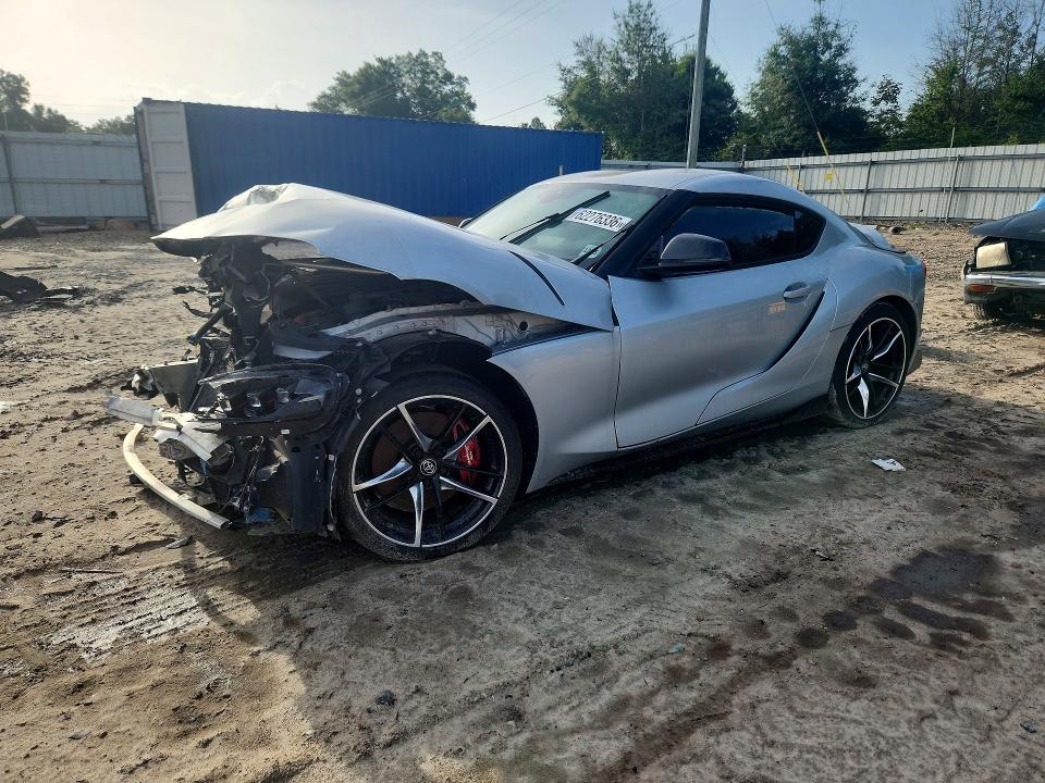 2021 Toyota Supra VIN WZ1DB0C02MW038616 COPART salvage auction — FRONT END, Fl - Certificate Of Title, sold $9,200 on 2026-07-24 (photo 1)