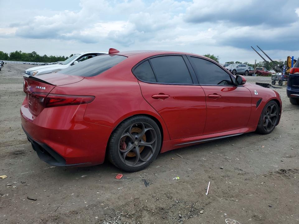 2017 Alfa romeo VIN ZARFAEAV2H7547696 COPART salvage auction — FRONT END, Va - Certificate Of Title (P), sold $15,300 on 2026-07-29 (photo 3)