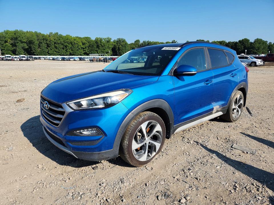 2018 Hyundai Tucson VIN KM8J33A27JU805383 COPART salvage auction — MECHANICAL, Ar - Certificate Of Title, sold $3,000 on 2026-07-19 (photo 1)