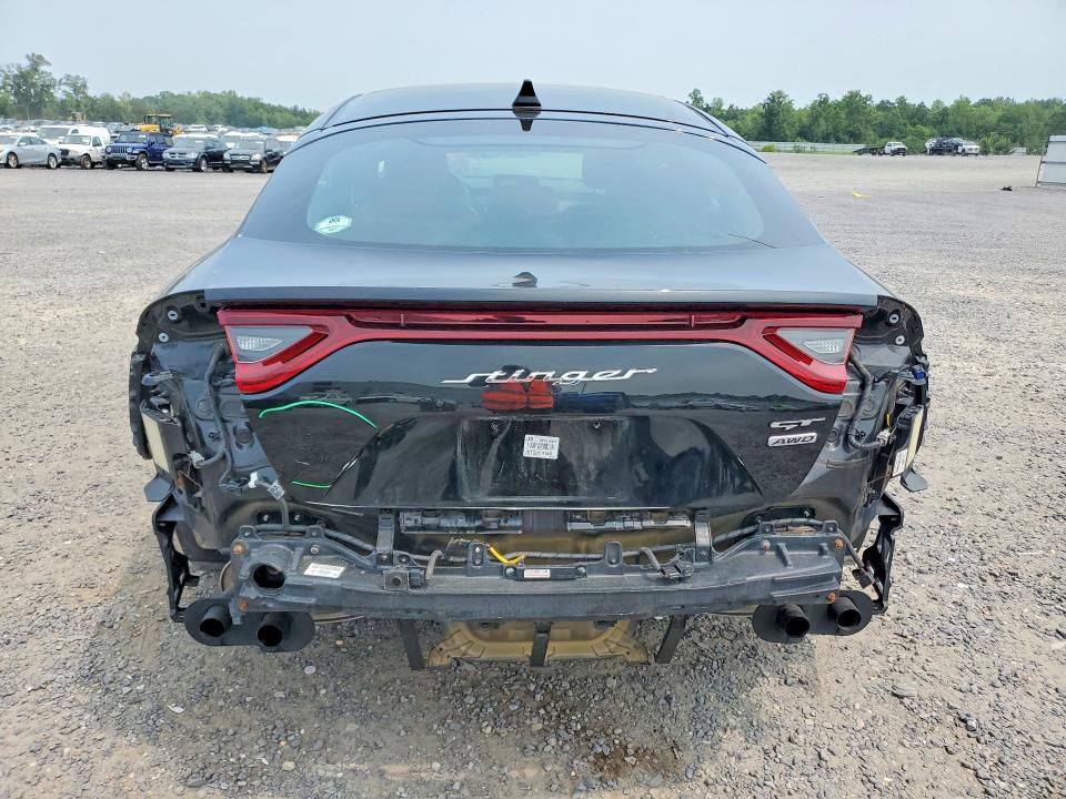 2019 Kia Stinger VIN KNAE45LC7K6063946 COPART salvage auction — REAR END, Va - Cert Of Title - Salvage, sold $8,100 on 2026-08-12 (photo 6)