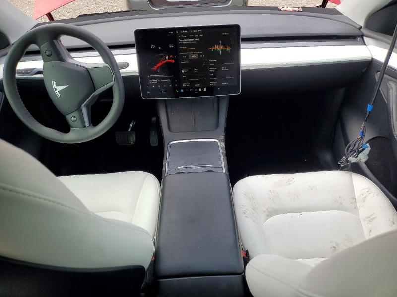 2022 Tesla Model y VIN 7SAYGDEE7NF521383 COPART salvage auction — FRONT END, Ny - Mv-907A Salvage Certificate, sold $250 on 2026-07-29 (photo 8)