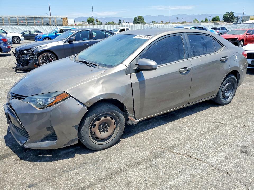 2017 Toyota Corolla VIN 5YFBURHEXHP612645 COPART salvage auction — FRONT END, Ca - Dis/Dlr/Exp App For Dup Clean, sold $100 on 2026-07-28 (photo 1)