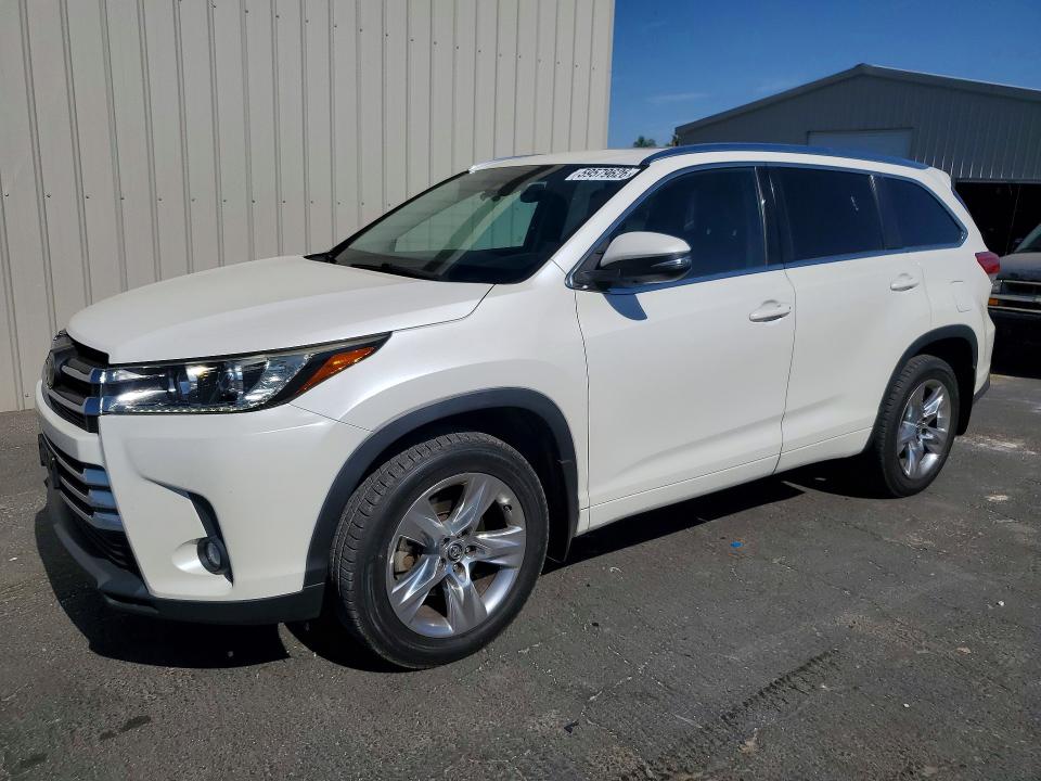 2019 Toyota Highlander VIN 5TDDZRFH3KS923257 COPART salvage auction — MINOR DENT/SCRATCHES, Ca - Dis/Dlr/Exp Only Clean Title (P), sold $8,300 on 2026-07-30 (photo 1)