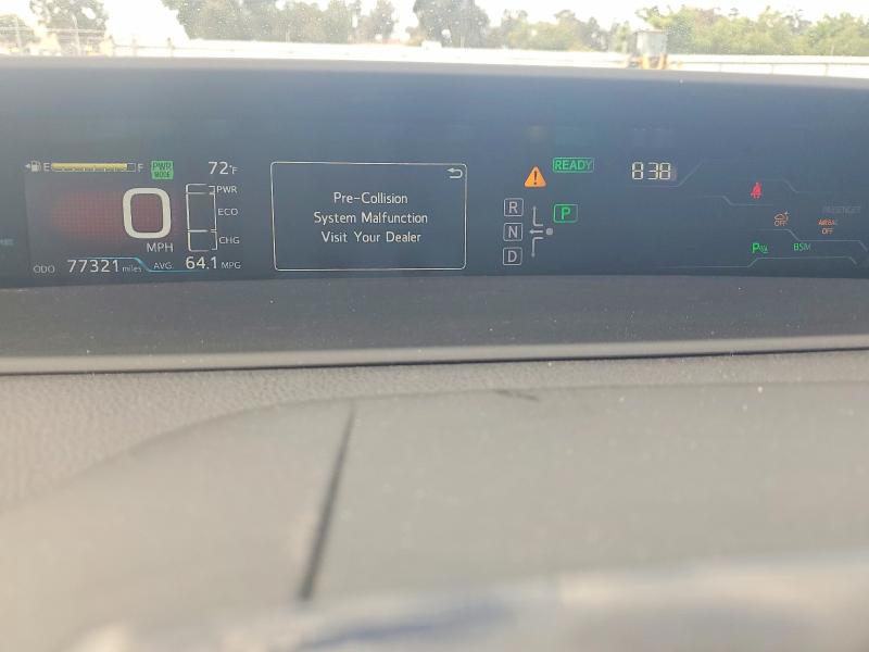 2017 Toyota VIN JTDKARFP2H3067112 COPART salvage auction — FRONT END, CA - SALVAGE CERTIFICATE, sold $550 on 2026-07-29 (photo 9)