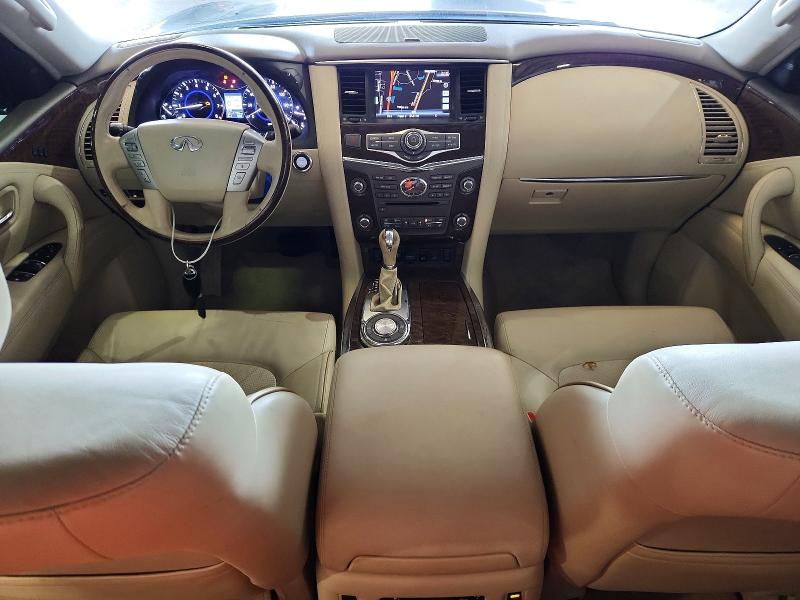 2015 Infiniti Qx80 VIN JN8AZ2NFXF9574150 COPART salvage auction — FRONT END, Fl - Cert Of Title Slvg Rebuildable, sold $6,500 on 2026-07-27 (photo 8)