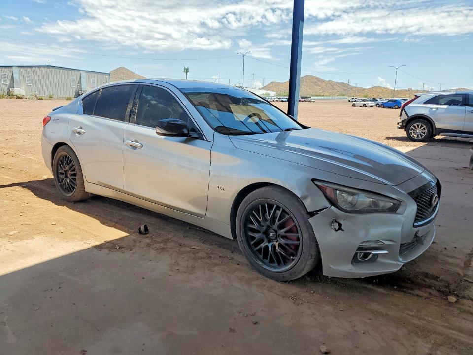 2017 Infiniti Q50 VIN JN1EV7APXHM739671 COPART salvage auction — FRONT END, AZ - CERT OF TITLE - SALVAGE, sold $1,600 on 2026-07-30 (photo 4)