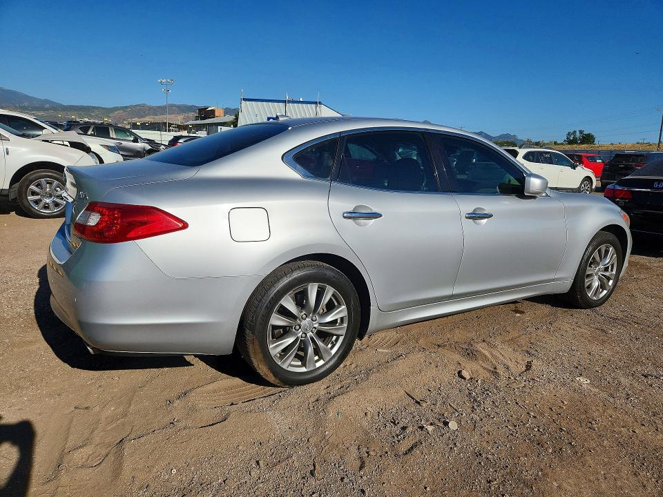 2013 Infiniti M VIN JN1BY1AR6DM602312 COPART salvage auction — HAIL, Co - Certificate Of Title, sold $350 on 2026-07-29 (photo 3)