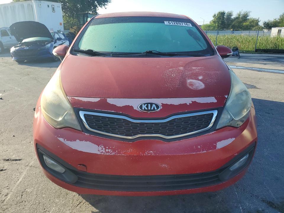 2015 Kia Rio VIN KNADN4A35F6479781 COPART salvage auction — REAR END, Fl - Cert Of Title Slvg Rebuildable, sold $450 on 2026-07-28 (photo 5)