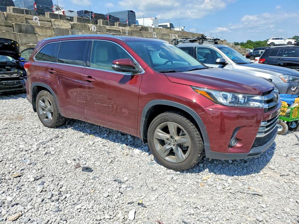 2017 Toyota Highlander VIN 5TDDZRFH1HS367152 COPART salvage auction — WATER/FLOOD, Oh - Cert Of Title-Salvage Flood, sold $13,500 on 2026-08-21 (photo 4)
