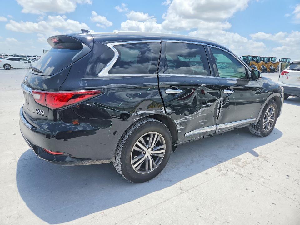 2019 Infiniti Qx60 VIN 5N1DL0MN0KC523868 COPART salvage auction — SIDE, Tx - Salvage Vehicle Title, sold $7,000 on 2026-07-10 (photo 3)