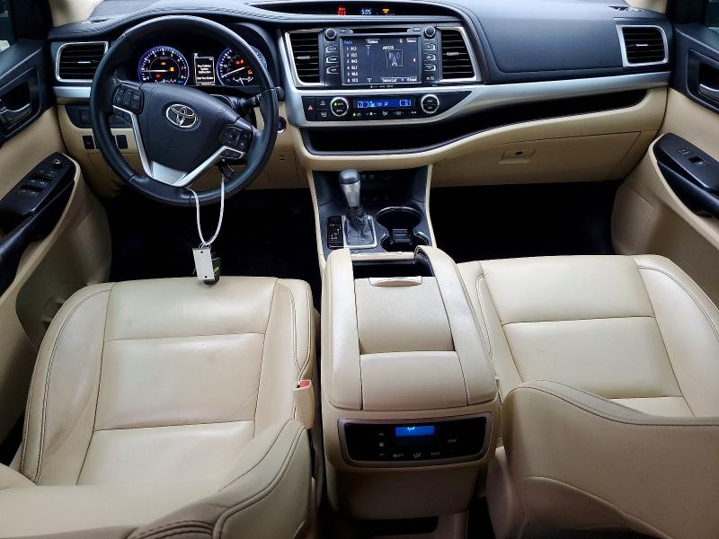 2019 Toyota Highlander VIN 5TDJZRFH5KS617129 COPART salvage auction — MECHANICAL, Fl - Certificate Of Title (P), sold $9,800 on 2026-07-07 (photo 8)