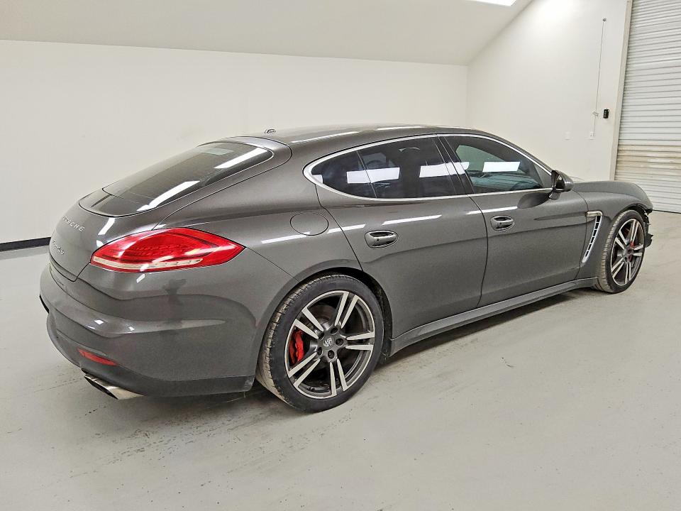 2014 Porsche Panamera VIN WP0AC2A75EL073079 COPART salvage auction — FRONT END, Tx - Certificate Of Title (P), sold $18,500 on 2026-08-11 (photo 3)