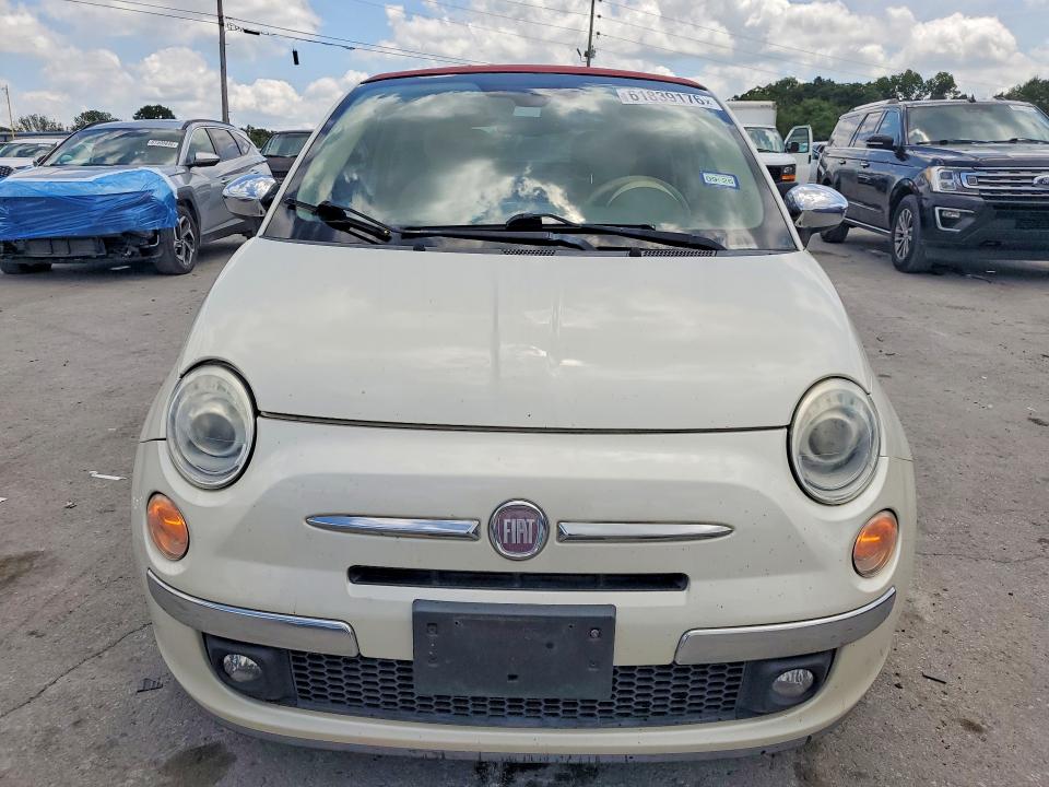 2012 Fiat 500 VIN 3C3CFFER4CT202020 COPART salvage auction — MINOR DENT/SCRATCHES, Tn - Salvage Certificate, sold $150 on 2026-08-03 (photo 5)
