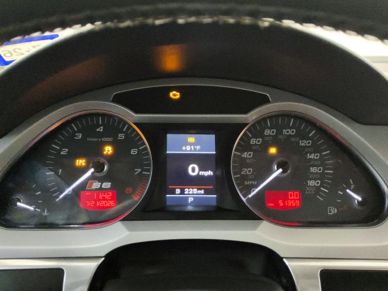 2011 Audi S6 VIN WAUBNAFB7BN013307 COPART salvage auction — NORMAL WEAR, Tx - Certificate Of Title, sold $1,600 on 2026-07-28 (photo 9)