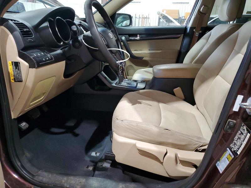 2012 Kia Sorento VIN 5XYKT3A62CG294634 COPART salvage auction — MINOR DENT/SCRATCHES, TX - CERTIFICATE OF TITLE, sold $1,000 on 2026-07-20 (photo 7)