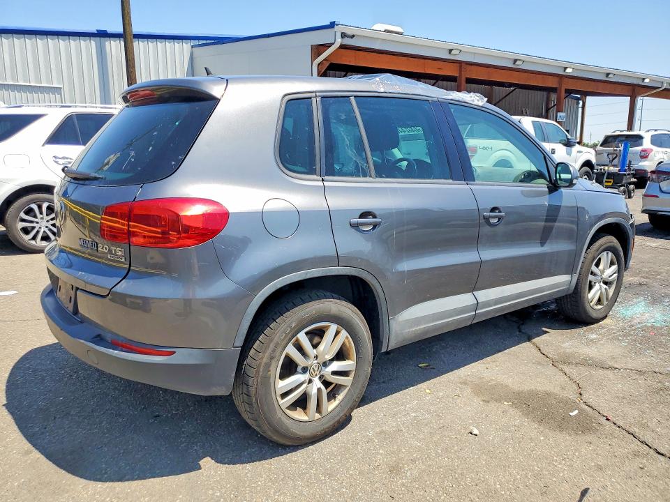 2013 Volkswagen Tiguan VIN WVGBV3AX3DW605524 COPART salvage auction — FRONT END, Co - Public - Salvage Title, sold $525 on 2026-08-06 (photo 3)