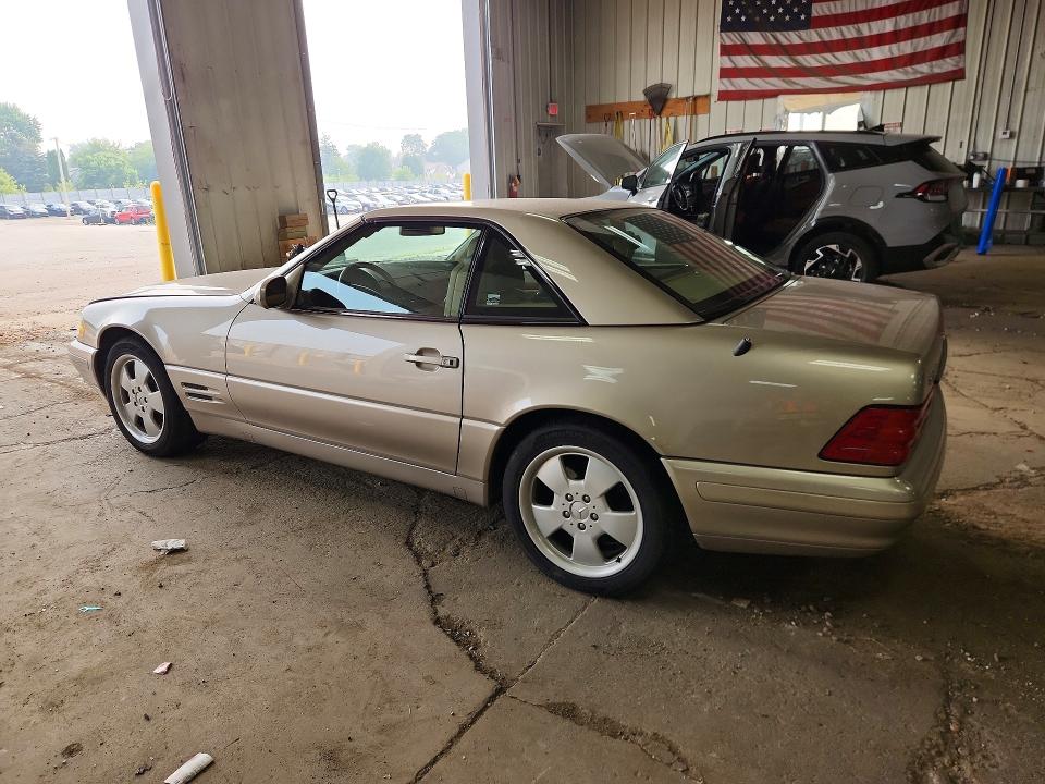 1999 Mercedes-benz Sl-class VIN WDBFA68F8XF186637 COPART salvage auction — FRONT END, WI - CERTIFICATE OF TITLE, sold $1,050 on 2026-07-27 (photo 2)