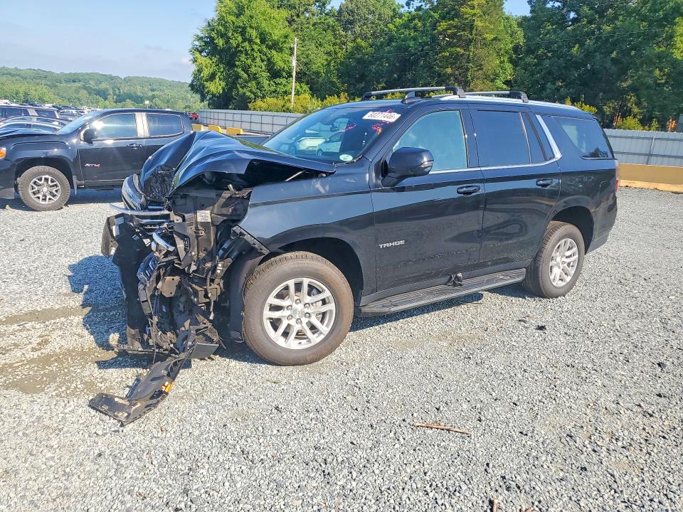 2021 Chevrolet Tahoe VIN 1GNSKNKD9MR241094 COPART salvage auction — FRONT END, NC - SALVAGE CERTIFICATE OF TITLE, sold $8,400 on 2026-08-27 (photo 1)