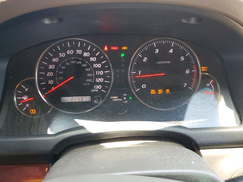2008 Lexus Gx 470 VIN JTJBT20X180160065 COPART salvage auction — MINOR DENT/SCRATCHES, Pa - Cert Of Title, sold $2,850 on 2026-07-28 (photo 9)