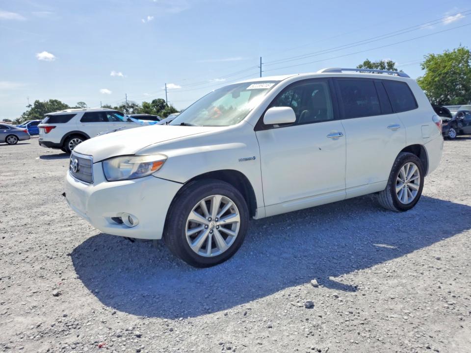 2008 Toyota Highlander hybrid VIN JTEEW44AX82020167 COPART salvage auction — MINOR DENT/SCRATCHES, Fl - Certificate Of Title, sold $1,800 on 2026-07-30 (photo 1)