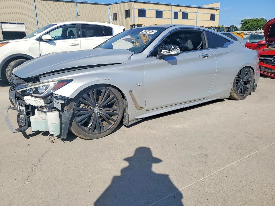 2018 Infiniti Q60 VIN JN1EV7EK0JM341535 COPART salvage auction — FRONT END, Tx - Cert Of Title-Rebuilt Salvage, sold $3,000 on 2026-07-06 (photo 1)