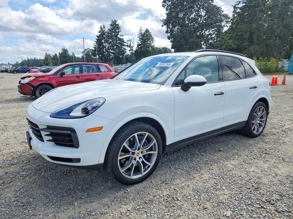 2021 Porsche Cayenne VIN WP1AA2AYXMDA00764 COPART salvage auction — MINOR DENT/SCRATCHES, Wa - Vehicle Cert Of Ownership-Titl, sold $17,400 on 2026-07-28 (photo 1)