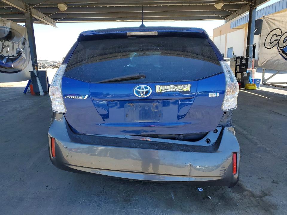2012 Toyota Prius v VIN JTDZN3EUXC3133180 COPART salvage auction — FRONT END, CA - SALVAGE CERTIFICATE, sold $1,000 on 2026-07-28 (photo 6)