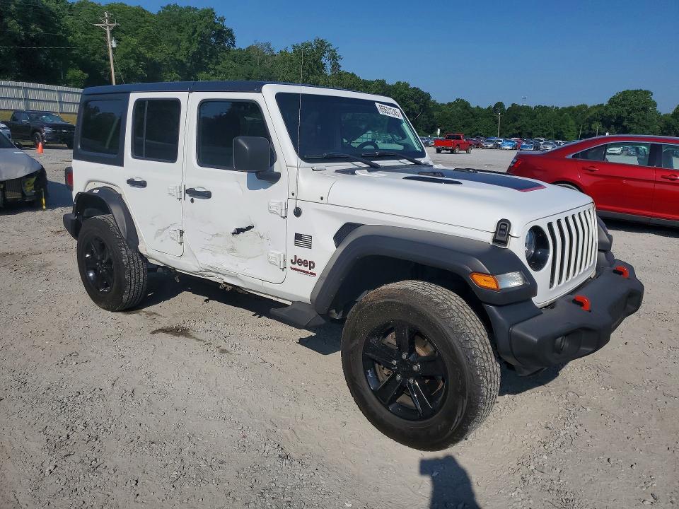 2020 Jeep Wrangler / VIN 1C4HJXDN9LW162788 COPART salvage auction — SIDE, Salvage Title, sold $175 on 2026-07-29 (photo 4)